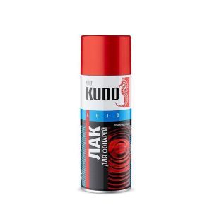 Лак акриловый «KUDO» красный (520 мл) (для тонировки фонарей ) (аэрозоль), KU-9022
