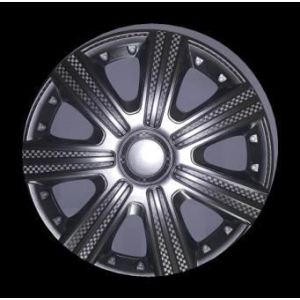 Колпаки колесные декоративные R14 серебро «STAR» DTM (4 шт.) STAR 90352