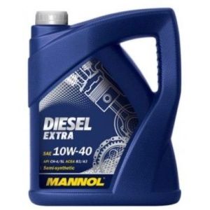 Масло моторное «MANNOL» 7504 Diesel extra 10W40 (5 л) полусинтетическое 1106