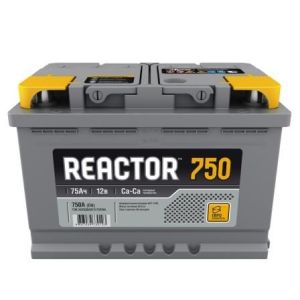 Аккумулятор 75 а/ч «REACTOR» 750A (обратная полярность)