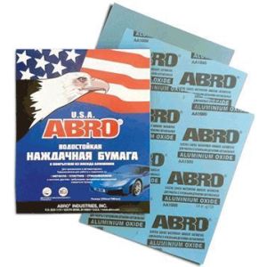 Бумага наждачная №180 «ABRO» (универсальная, водостойкая), SA-180-100