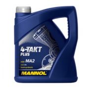 Масло моторное 4-х тактное «MANNOL» 7202 4-Takt Plus 10W40 (4 л) полусинтетическое MANNOL 1425