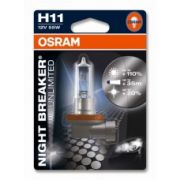 Лампа галогенная H11 12V 55W «OSRAM» (Night Breaker Unlimited, +110% света) (1 шт.)