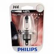 Лампа галогенная H4 12V 60/55W «PHILIPS» (Vision Plus, +60% света, блистер)