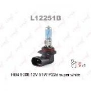 Лампа галогенная HB4 12V 55W «LYNXauto» (SUPER WHITE) LYNXauto L12251B