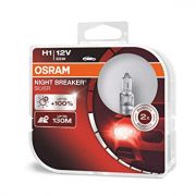 Лампа галогенная H1 12V 55W «OSRAM» Night breaker Silver (+100% света) (2 шт.)