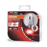 Лампа галогенная H4 12V 60/55W «OSRAM» Night breaker Silver (+100% света) (2 шт.)