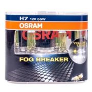 Лампа галогенная H7 12V 55W «OSRAM» Fog Breaker (+60% света) (2 шт.)