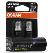 Лампа подсветки светодиодная W5W 12V 1W «OSRAM» (2 шт.)