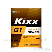 Масло моторное «KIXX» G1 Plus 5W50 SN/CF (4 л) синтетическое KIXX L210344TE1