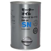 Масло моторное «NISSAN» Strong Save X5W30 SN (1 л) синтетическое (гидрокрекинг) Nissan KLAN5-05301