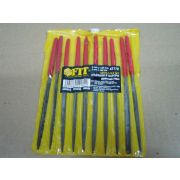 Набор надфилей «FIT» (10 предметов) (с пластиковой ручкой, узкие) FIT 42170