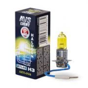 Лампа галогенная H3 12V 55W «AVS» Atlas (ANTI-FOG/BOX желтый), A78898S