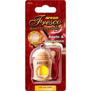 Ароматизатор подвесной (Apple & Cinnamon/Яблоко и Корица) «AREON» Fresco (деревянная бутылочка), 704-051-321