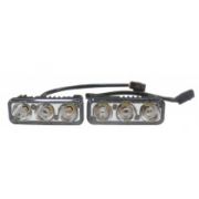 Дневные ходовые огни 3 LED «AVS» DL-3 (4,5W, 2 шт.), A78155S