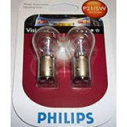 Лампа подсветки P21/5W 12V 21/5W «PHILIPS» (2-х нитьевая, со смещенным центром, блистер) (2 шт.), 12499B2